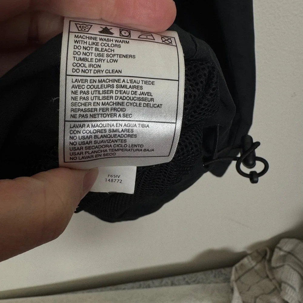 VTG Nike Windbreaker‎ Jacket Zip Black Grey S Mens Athleisure Activewear Running
